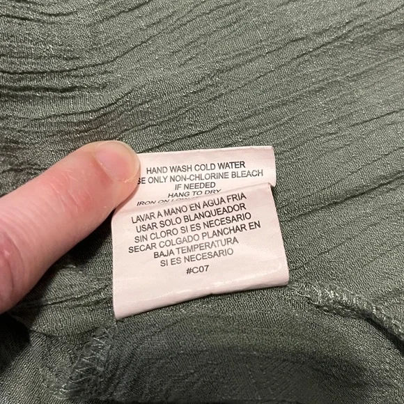 OLM Sage Green Flutter Sleeve Blouse - Picture 12 of 13